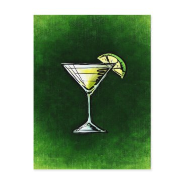 green cocktail absinthe postinvitations