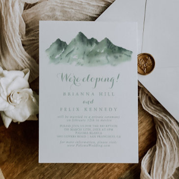 green mountain country elopement reception invitation