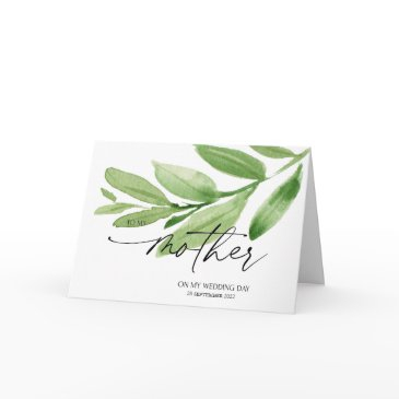 greenery to my mother wedding day gift from bride invitations