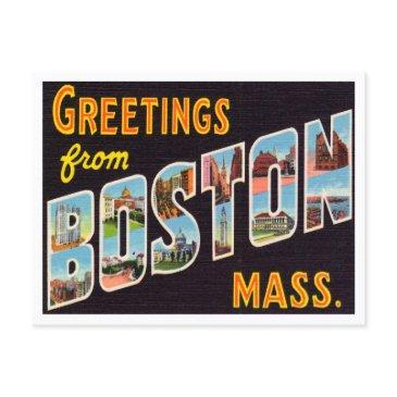 greetings from boston, massachusetts travel postinvitations
