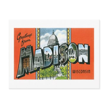 greetings from madison, wisconsin postinvitations
