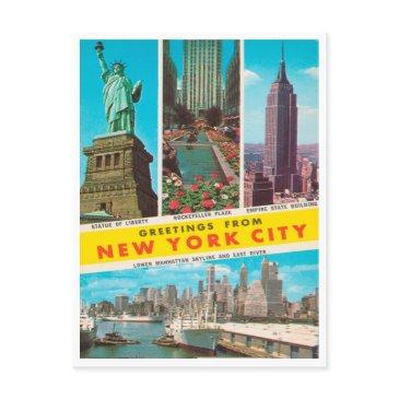 greetings from new york city vintage travel postinvitations