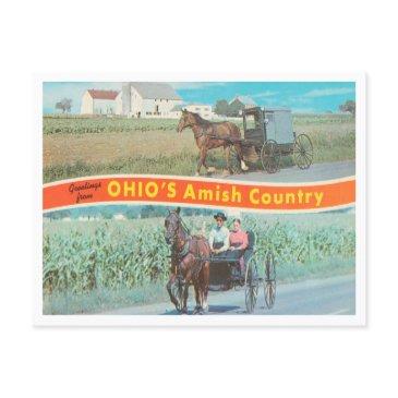 greetings from ohio's amish country, ohio postinvitations