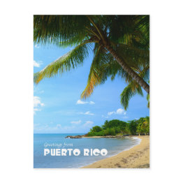 Small Greetings From Puerto Rico - Postinvitations Front View