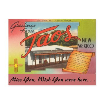 greetings from taos postinvitations