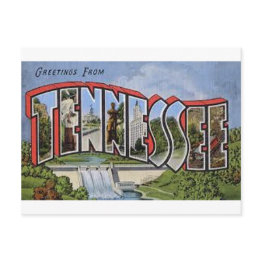 Small Greetings From Tennessee Postinvitations Front View