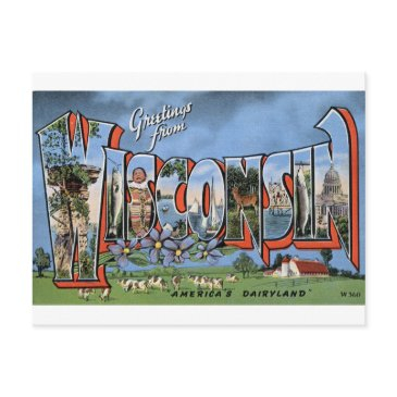 greetings from wisconsin postinvitations