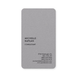 Small Grey Modern Professional Exclusive Business Invitations Front View