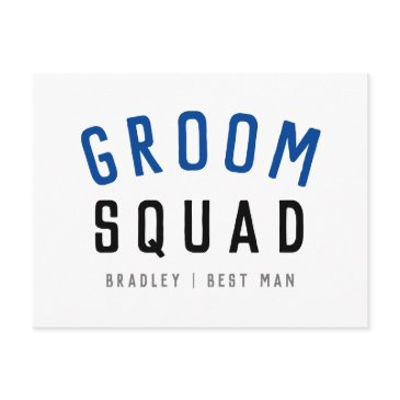 groom squad | modern bachelor groomsman stylish postinvitations