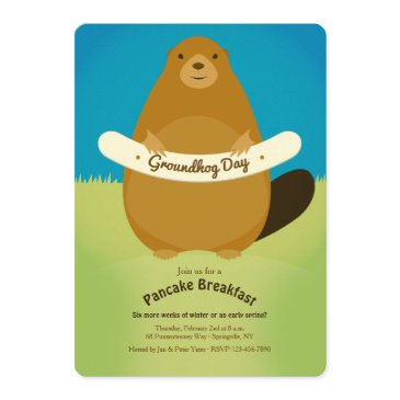 groundhog day invitation