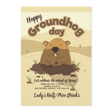 groundhog day invitations