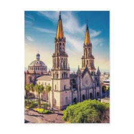 Small Guadalajara, Jalisco,mexico Cathedral Postinvitations Front View