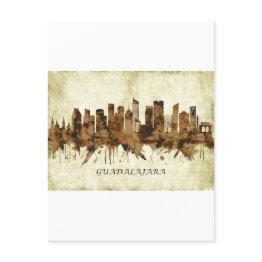 Small Guadalajara Mexico Cityscape Invitation Postinvitations Front View