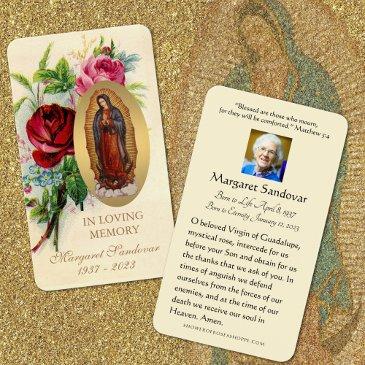 guadalupe funeral catholic prayer invitations