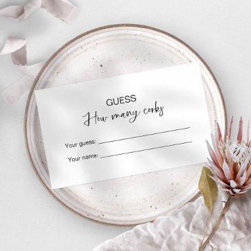 guess how many corks bridal game enclosure invitations