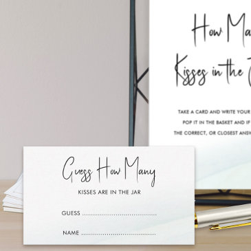 guess how many green wash bridal shower game invitations