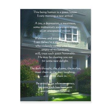 guest house rumi poem  postinvitations