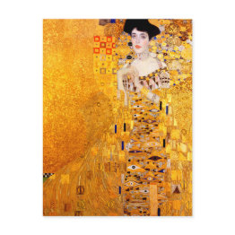 Small Gustav Klimt Portrait Of Adele Bloch-bauer I Postinvitations Front View