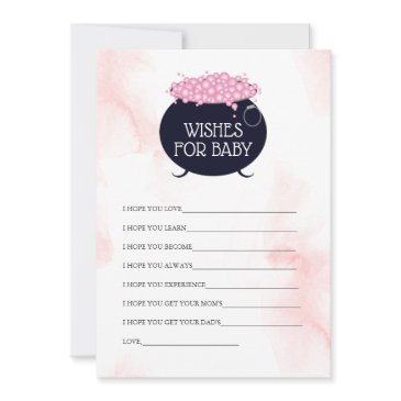 halloween baby shower wishes for baby advice card