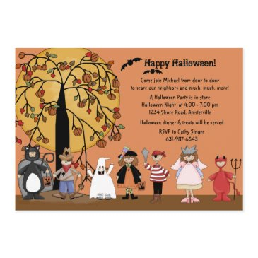 halloween parade party invitation