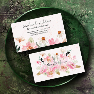 handmade with love home crafter business invitations