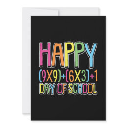 Small Happy 100 Day Of School Kids School Steven Zimmer Save The Date Front View