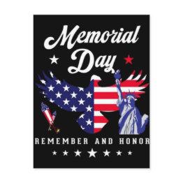 Small Happy 4th Of July Memorial Day American Mans Women Postinvitations Front View