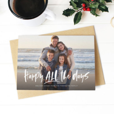 happy all the days holiday photo invitations