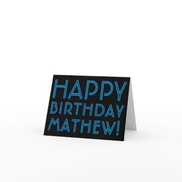 happy birthday (any name) | blue & black (or diy) invitations