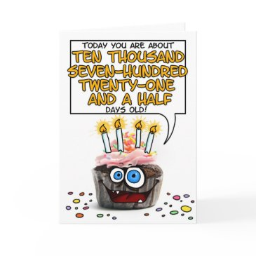 happy birthday cupcake - 29 years old invitations
