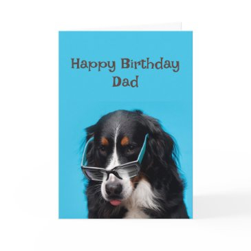 happy birthday dad funny dog party time! invitations