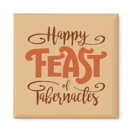 Small Happy Feast Of Tabernacles Magnet Front View