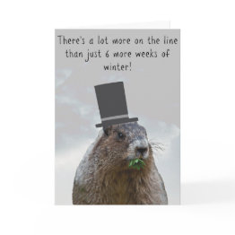 Small Happy Groundhog Day! Invitations Front View