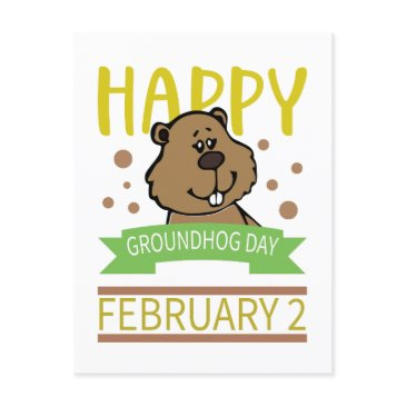 happy groundhog's day february 2 postinvitations