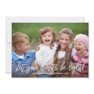 happy holidays handwritten script quote over photo holiday invitations