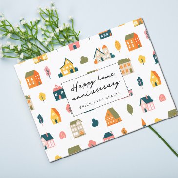happy home anniversary realty postinvitations
