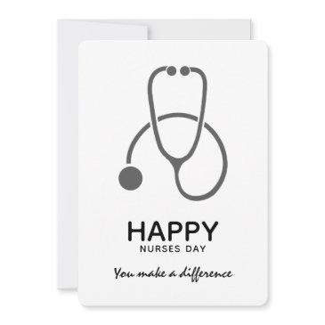 happy nurses day gray stet illustration invitation