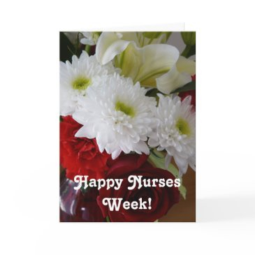 happy nurses week!-pretty floral bouquet invitations