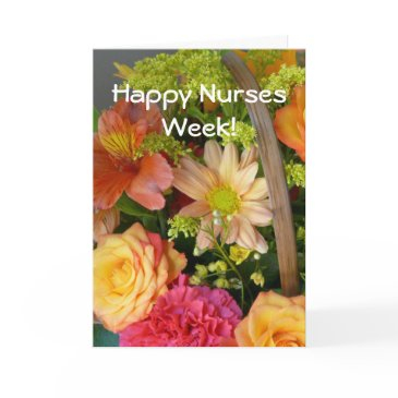 happy nurses week!-pretty floral bouquet invitations