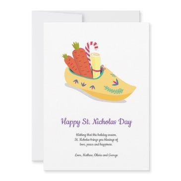 happy st. nicholas day greeting holiday invitations