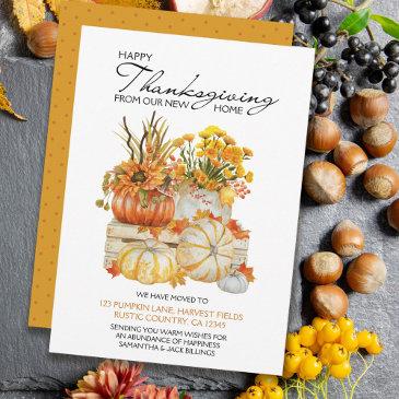 happy thanksgiving new home pumpkin harvest moving announcement