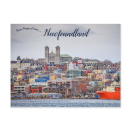 Small Harbour At St. John's Newfoundland Canada Postinvitations Front View