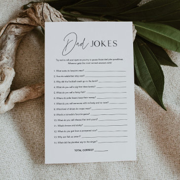 harlow dad jokes baby shower game