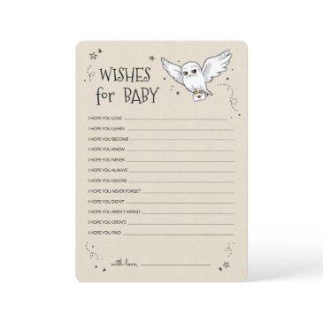 harry potter - hedwig | wishes for baby invitation