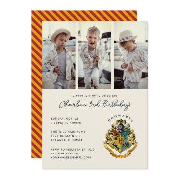 harry potter | hogwarts birthday photo invitation