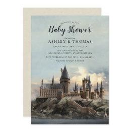 Small Harry Potter | Hogwarts Castle Baby Shower Invitation Front View