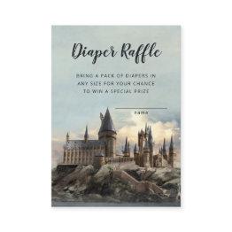 Small Harry Potter | Hogwarts - Diaper Raffle Insert Front View