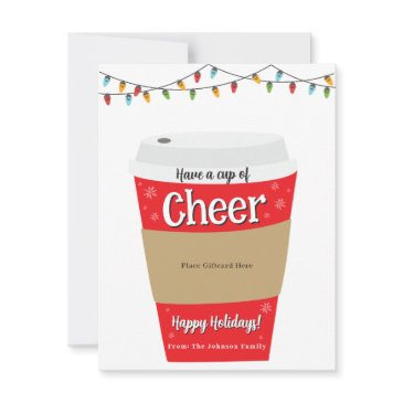 have a cup of cheer coffee gift invitations holder