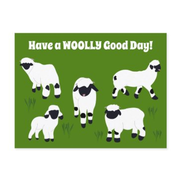 have a woolly good day valais blacknose sheep postinvitations