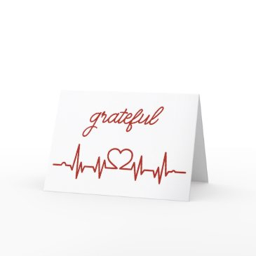 healthcare staff heartbeat thank you invitations